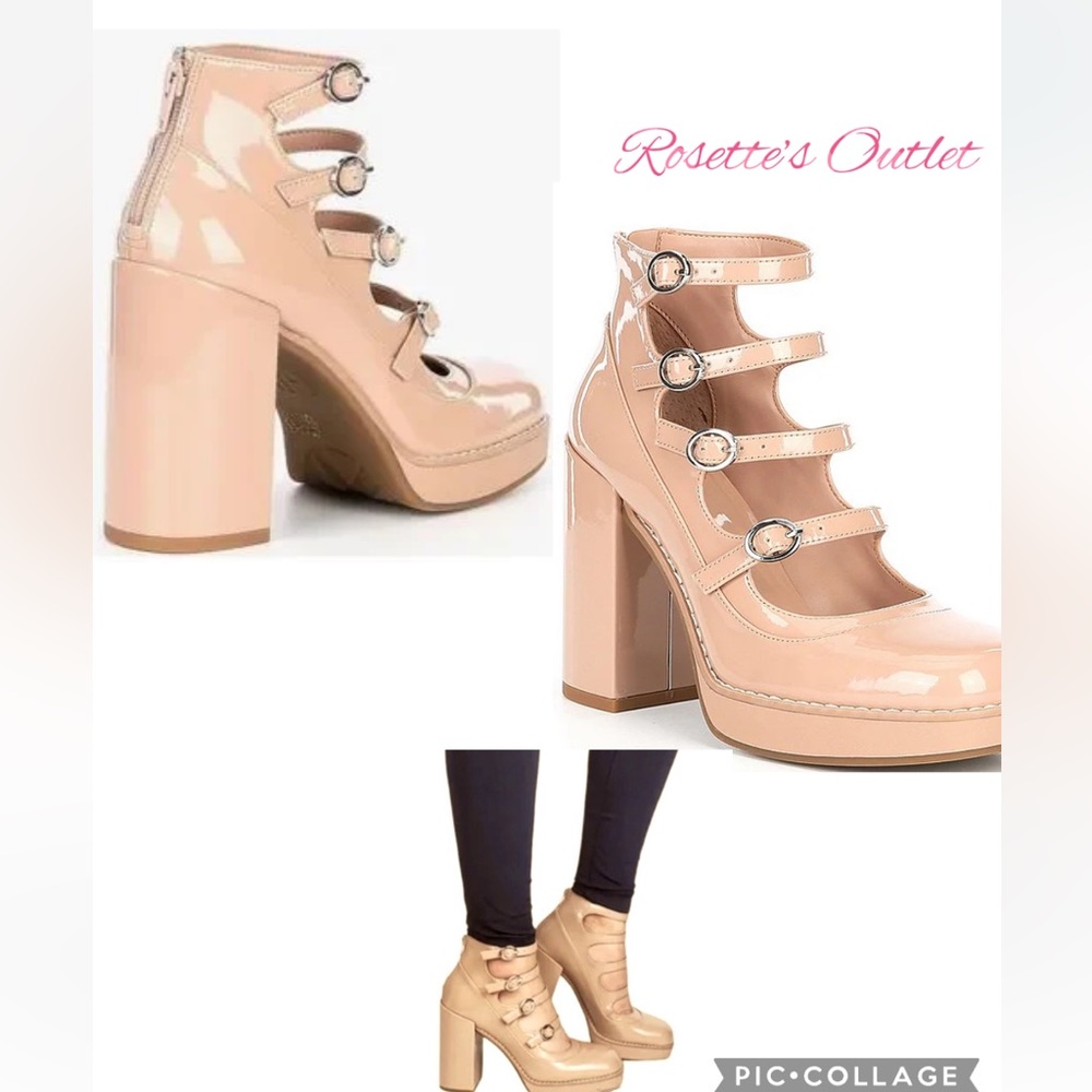 GB
Love-Again Multi Strap Mary Jane Platform Pumps new in film